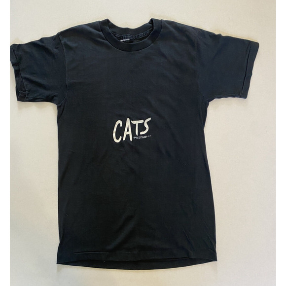 CATS Shirt Mens Medium NYC Broadway Play 1981 Single Stitch Vintage Graphic Tee - Picture 1 of 10